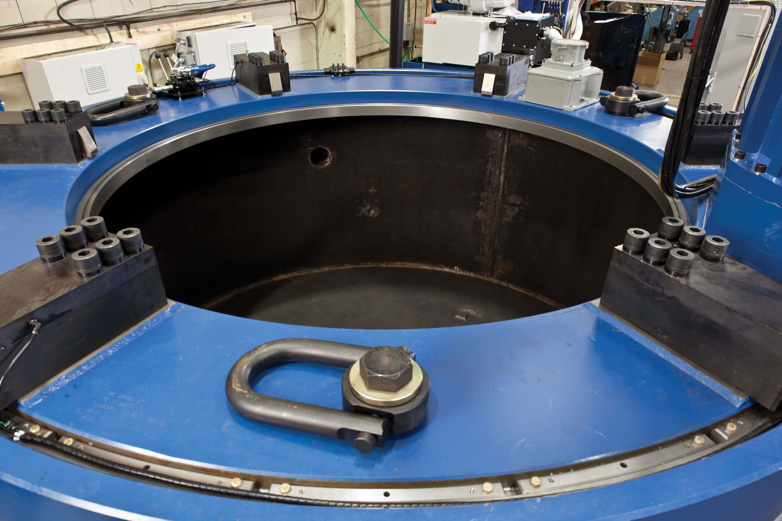 Peering into blue Test Devices spin pit