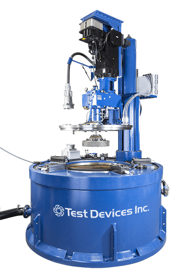 Spin testing machine from Test Devices by SCHENCK on transparent background